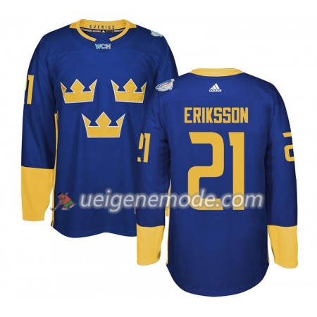 Schweden Trikot Loui Eriksson 21 2016 World Cup Lila Premier